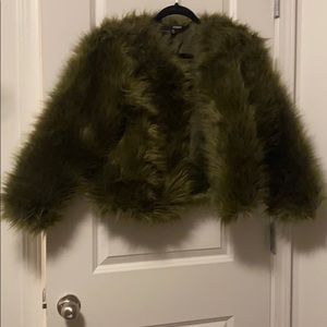 Green Fur jacket